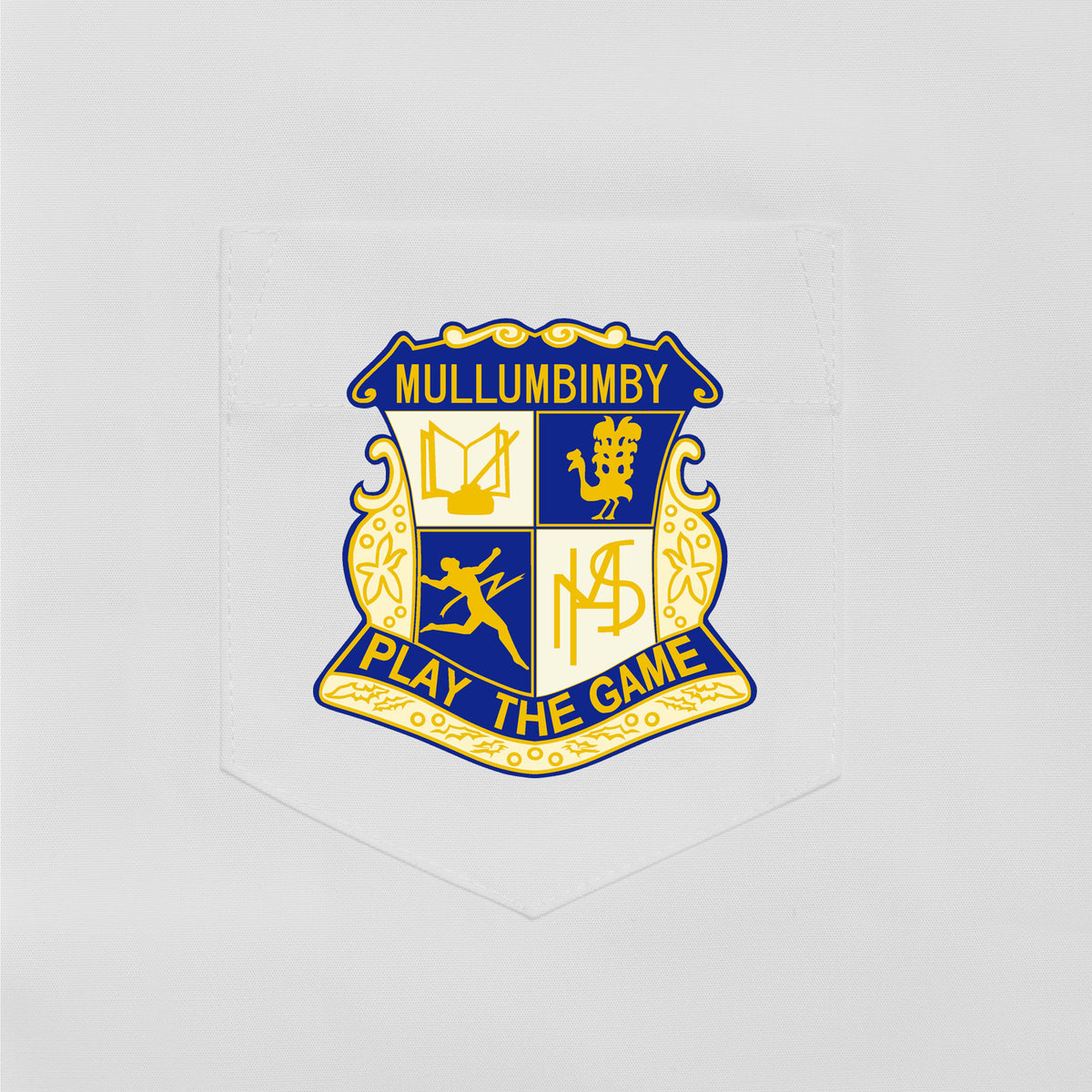 Senior Short Sleeve Shirt with Button Up Collar