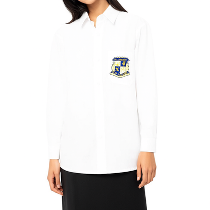 Senior Long Sleeve Shirt with Button Up Collar