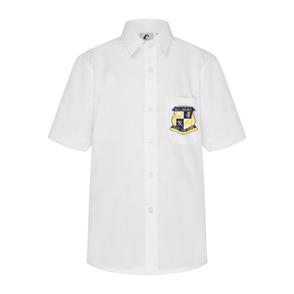Senior Short Sleeve Shirt with Button Up Collar